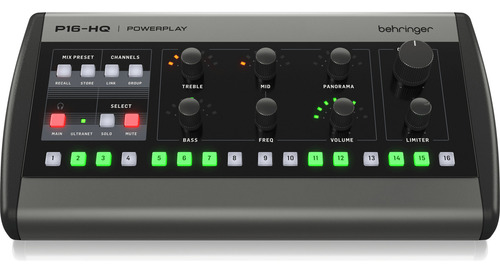 Mixer De Monitoramento Behringer P16-hq C/ 16 Canais