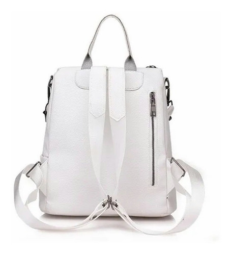 Imagen 3 de 7 de Mochila De Cuero Antirrobo Para Mujer