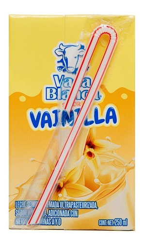 Leche Sabor Vainilla Vaca Blanca, 250 Ml