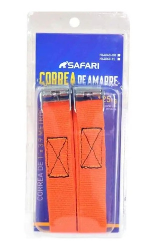 Correa De Amarre 2pcs 1 X 3.9m Naranja - H44060-or