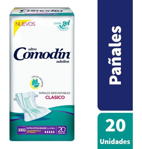 Pañales Adultos Descartables Comodín Ultra Eeg X 20 unidades