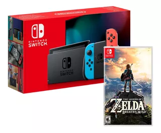 Nueva Consola Nintendo Switch 2019 + Juego Zelda Botw