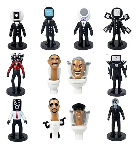 12pz Skibidi Toilet Titan Figuras Juguetes Coleccionables