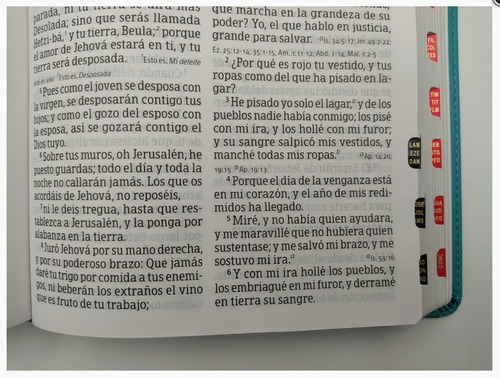 Imagen 6 de 10 de Biblia Letra Super Gigante Para Mujer Rvr1960 Aqua Indice