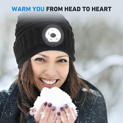 Gorro Led Con Regalos Para Hombres, Calcetines De Navidad Pa