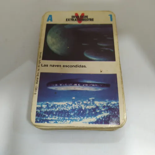 comprar Antiguo Mazo De Cartas Cromy V Invasión Extraterrestre 1983