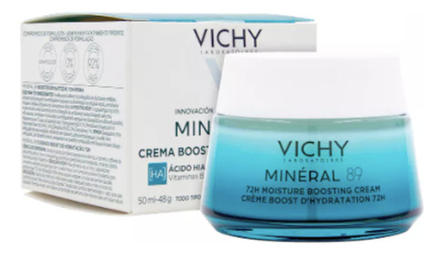 Crema Hidratante Minéral 89 Vichy 50 Ml Momento De Aplicación Día Tipo De Piel Todo Tipo De Piel