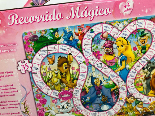 Imagen 4 de 5 de Juego De Mesa Disney Gigante 60x90 Cm Dorso P/pintar Kreker