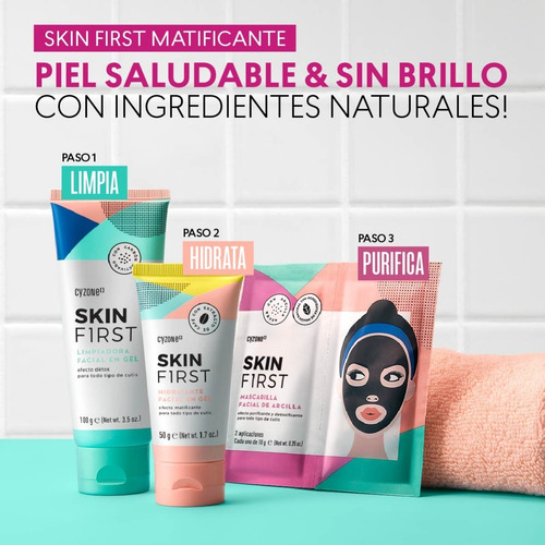 Imagen 5 de 7 de Hidratante Facial En Gel Skin First - Cyzone
