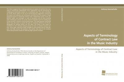 Libro Aspects Of Terminology Of Contract Law In The Music...