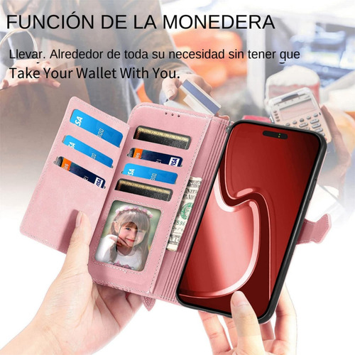 Funda De Piel Tipo Cartera Para Moto G05, G15, G35, G55, G75, G82, G04, G24, G34, G54, G84, G73, G62, Con Ranura Para Tarjetas