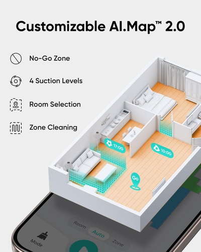 Robot Aspirador Eufy L60, Ultrarresistente, Con Succión De 5
