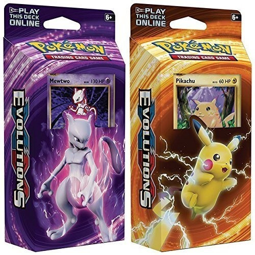 Juegos De Cartas De Pokemon Mewtwo Y Pikachu Xy Evolutions T