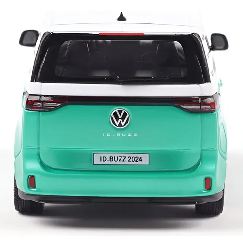 Miniatura Id Buzz 2024 1:43 Verde Branco Original Volkswagen