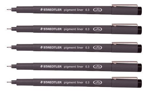 Staedtler 0,3 Mm Pigment Liner Fineliner Bocetos Dibujo 5