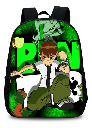 Mochila Escolar Con Estampado De Hacker Junior De Ben 10, Cr