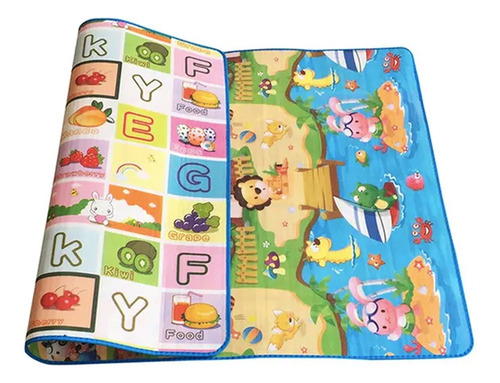 Tapete Colchoneta Didáctico Para Bebe 1.80m Doble Vista