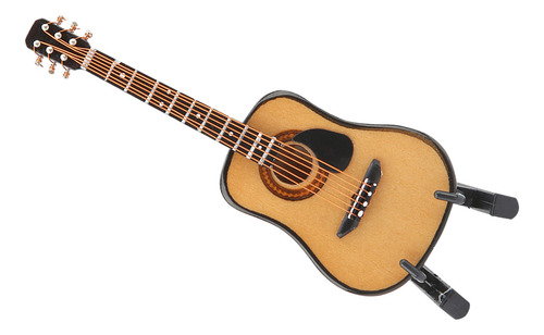 Maqueta De Miniguitarra, Decoración De Madera En Miniatura P