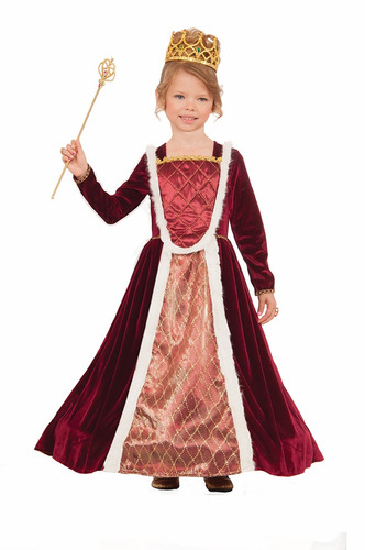 Disfraz Para Niña Reina Medieval Real Talla S Halloween