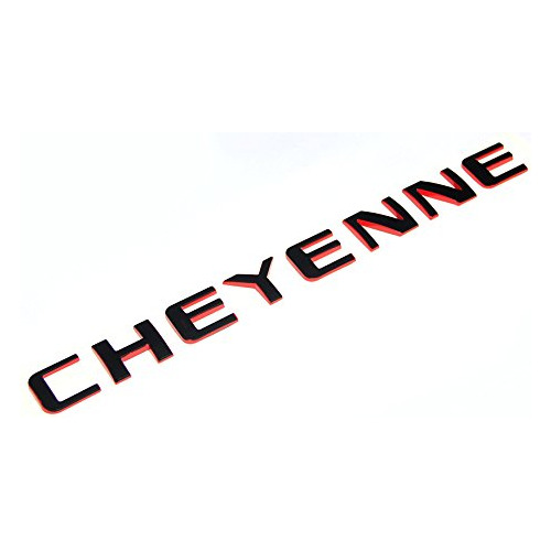 Emblema De Placa De Nombre Oem Cheyenne Redline 3d Lín...