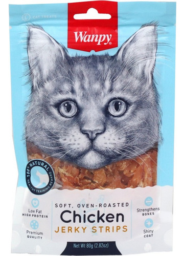 Wanpy Chicken Jerky Strips 80 Grs  - Envíos A Todo Chile