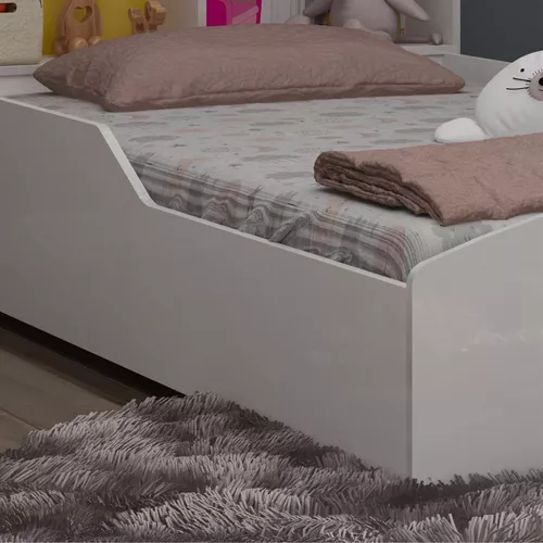 Cama Infantil Menina Casinha Solteiro para Colchão 88cm - Pink