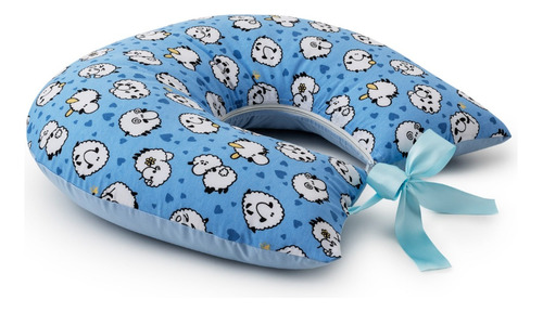 Click Tudo Almofada Amamentação travesseiro para gêmeos grande cor ovelha azul
