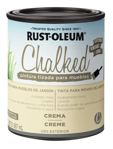 Pintura Tizada Para Exterior Rust Oleum Chalked 0,887 Lt 