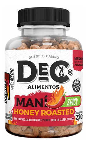 Maní Con Miel Honey Roasted Spicy Sin Tacc X 220 Grs