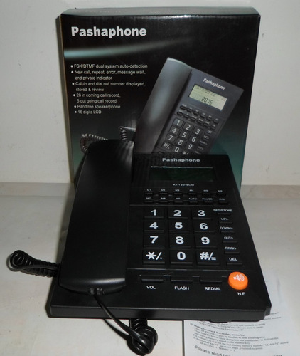 Telefono Linea Fijo Telefono Numeros Grandes Altavoz Oferta Negro
