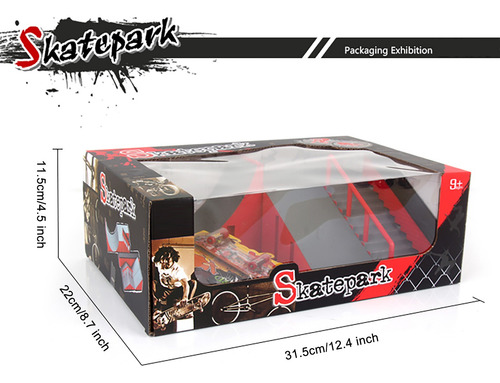 Kit De Skate Parks, Piezas De Rampa Para Monopatín Con Dedos