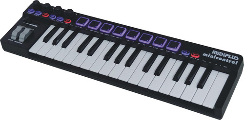 Controlador De Teclado Midi Usb Midiplus Minicontrol