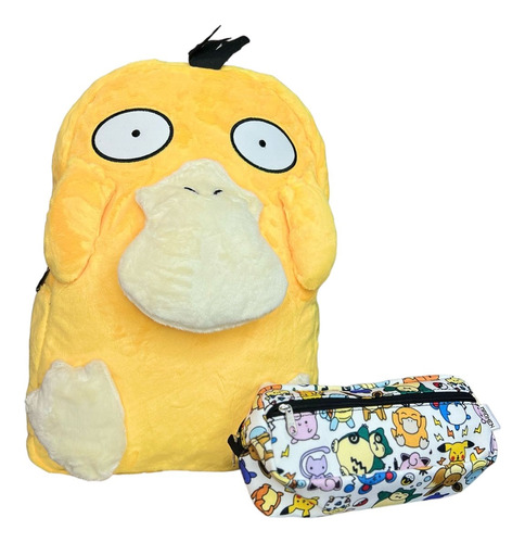 Maleta Y Cartuchera Spy Duck Peluche- Pokemon