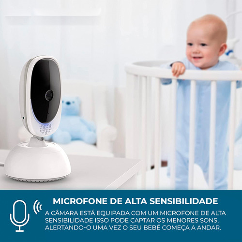 Babá Eletrônica Motorola Vm75-2 Monitor Bebê Tela 5 Pol.