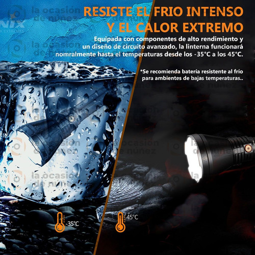 Imagen 5 de 9 de Linterna De Mano Fenix Ht18 1500 L De Mano Rojo Verde 925m
