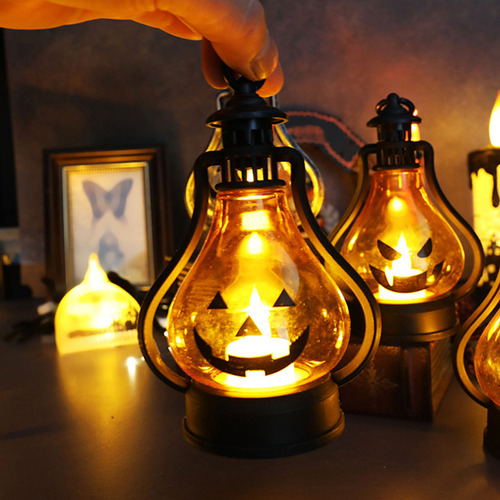 * Mini Linterna De Calabaza De Halloween