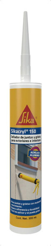 Sika Sellador Acrílico Sikacryl 150 Colores 300 Ml Int Y Ext Color Aluminio