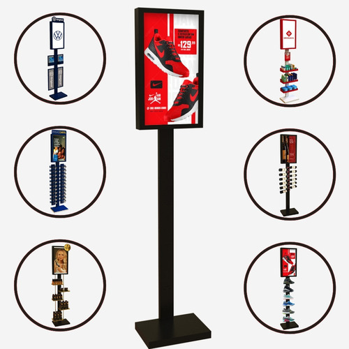 Totem Digital Prateleira Midia Tv 32 Sem Personalização