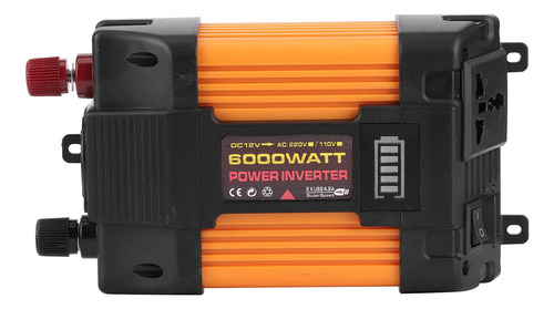 Convertidor De Corriente Para Automóvil, Doble Usb, Onda Sin