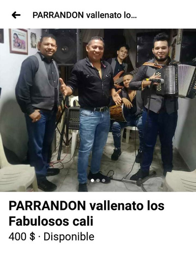 Imagen 2 de 4 de Parrandon Vallenato Fabulosos Cali
