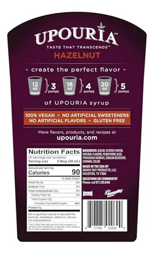 Jarabe De Avellana Para Café | Sabor Gourmet, Ideal Para Caf