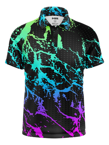 Playera Polo Doxe Crazy Motors Rayos Colores C0016