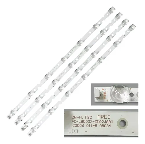 comprar Kit 4 Tiras Led Tcl 50s423 Nuevo 7led 6v Xy-314  Original