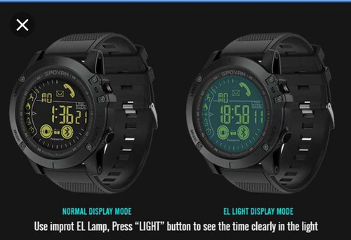 Imagen 5 de 9 de Reloj Táctico Inteligente Spovan Digital Caballero Deportivo