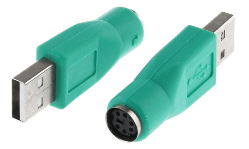 Adaptador Usb A Ps2 Para Mouse Verde