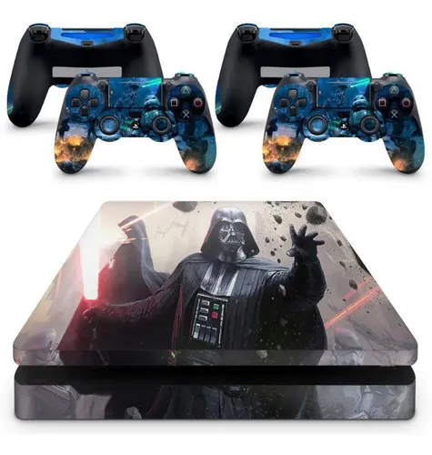 Set Adesivi In Vinile Per PS4 Star Wars Darth Vader Edition – Skin Personalizzata Nera