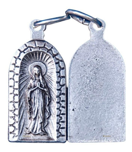 10 Medallas Dije Virgen Lourdes Souvenirs Italianas Alcasatu