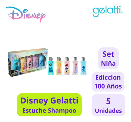 Gelatti Shampoo Disney 100 Año Est. Niña - Edición Especial