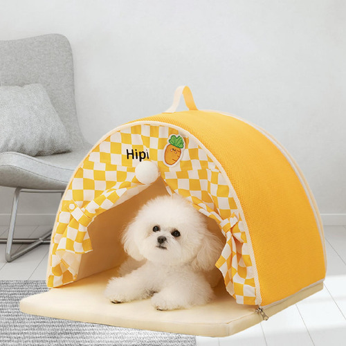 Casa De Carpas De Mascotas 50cmx50cmx40cm Naranja