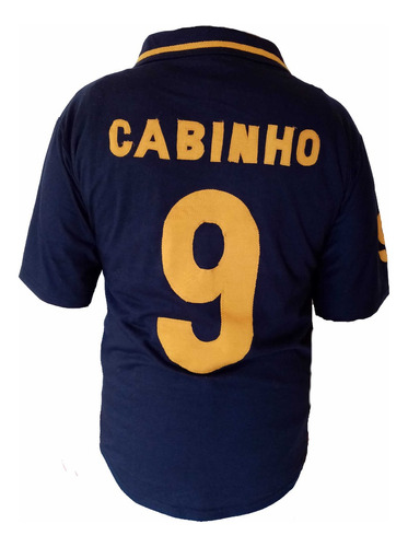 Playera Pumas Unam Retro Cabinho 9 Cuello Polo  Manga Corta 